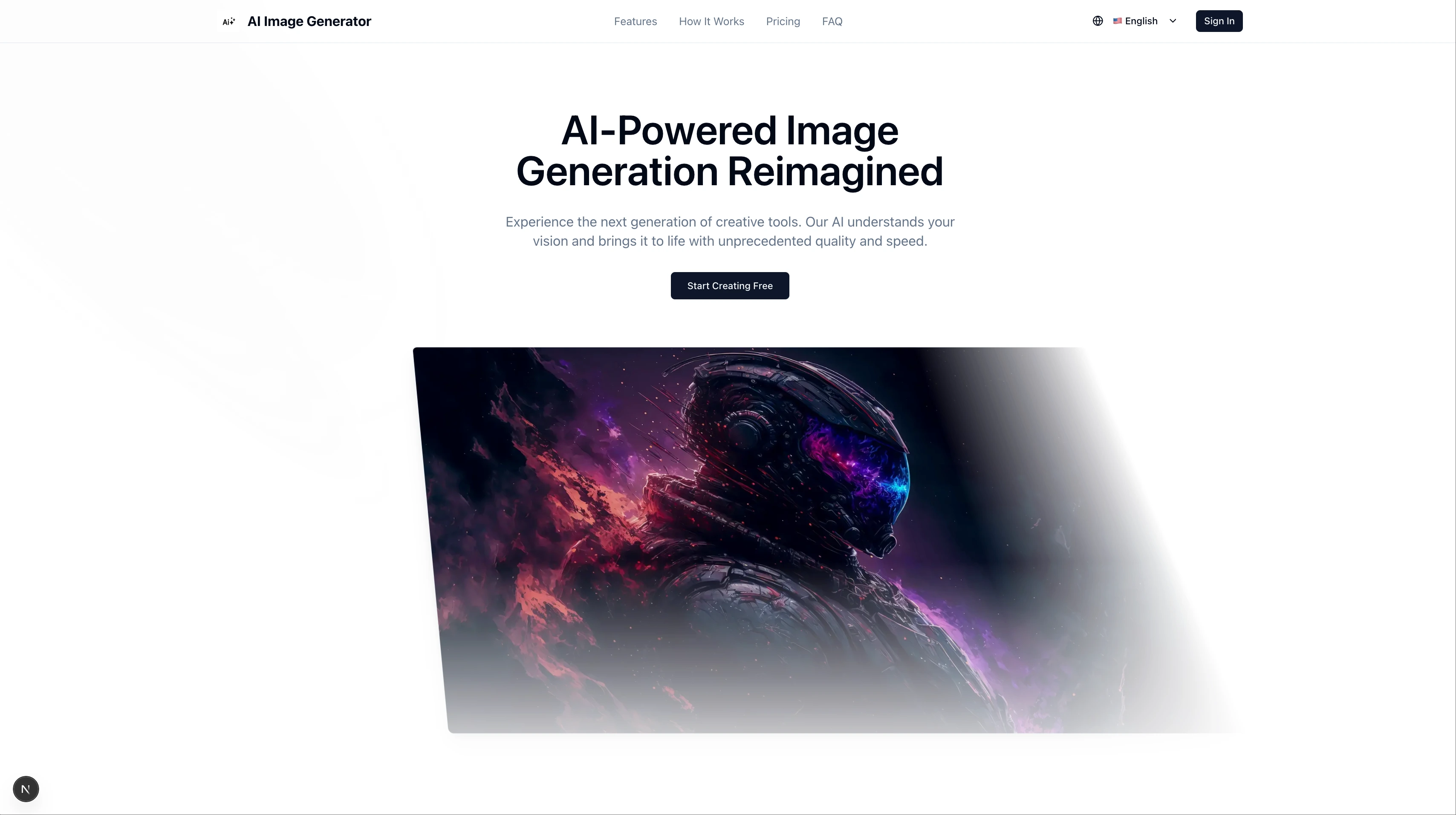AI图片站模板 主预览